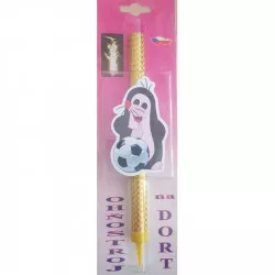 Tortenkuchen-Fontäne Maulwurf Fußballspieler - 1 Stück