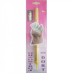 Dortenfontäne Geld Dollar - 1 Stück