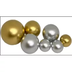 Schokoladenkugeln 7 Stk Gold Silber