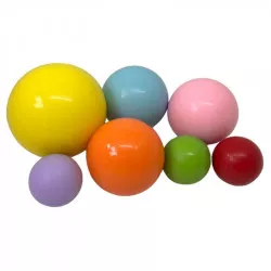 Schokoladenkugeln 7er Set Regenbogenfarben