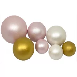 Schokoladenkugeln 7 Stück silber-gold rosé