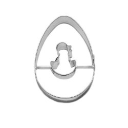 Ausstechform Ei/Küken im Eieschale 38x54 mm