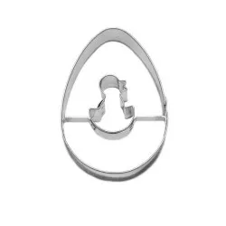 Ausstechform Ei/Küken im Eieschale 38x54 mm