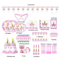 Partyzubehör Einhorn-Set
