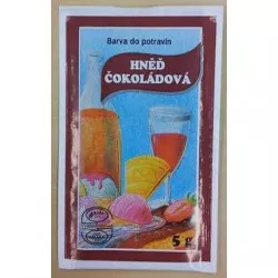 Lebensmittelfarbstoff Pulver (5 g) Dunkelbraun-Schokoladenfarbe