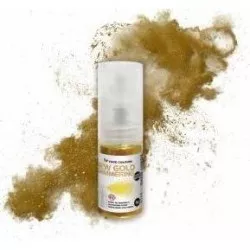Lebensmittel-Farben Glitzer in Sprühflasche New Gold Schimmernd (5 g)