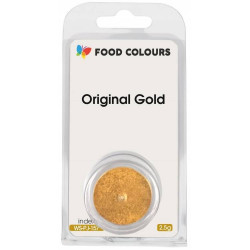 ESSbare speisende Staubperlenlacke Lebensmittelfarben Original Gold (2,5 g) Goldene