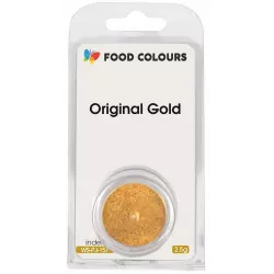 ESSbare speisende Staubperlenlacke Lebensmittelfarben Original Gold (2,5 g) Goldene