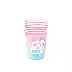 Papírové kelímky – Mädchen oder Junge? 10 Stück