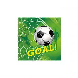 Papierservietten Fußball 16x16 cm 20 St.