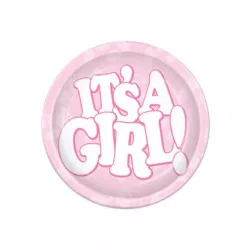 Papier Teller ist das Mädchen 23 cm 10 Stk