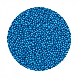 Zuckerperlen blau metallisch 2 mm 1 kg