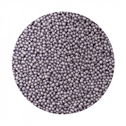 Lila metallische Zuckerperlen 2 mm 1 kg