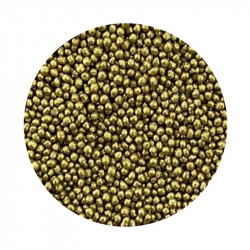 Goldene Premium-Metallperlen 2 mm, 1 kg