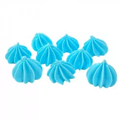 Mini-Puderpelzchen blau 9 Stück