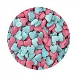 Zuckerguss rosafarbene blaue Herzen 1 kg