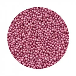 Rosafarbene Zuckerkristalle, metallic 2 mm, 1 kg