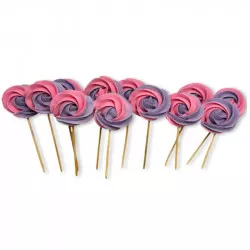 Lila-pink Lollies 12 Stück