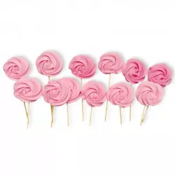 Zuckerlutscher rosa 12 Stücke