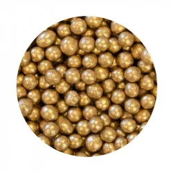 Zucker-Reis-Perlen goldfarben 7 mm 1 kg