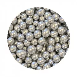 Zucker-Reis-Perlen silbern 7mm 1kg