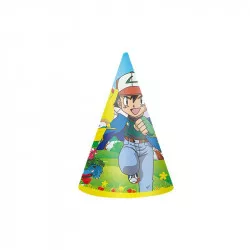 Partyk-Papierhut Pokémon 6 Stück