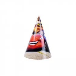 Pappkarton-Partyhüte Cars 6 Stück