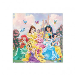 Papierservietten 16x16 cm, 20 Stk, Prinzessinnen