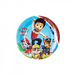 Party-Pappteller 22 cm, 10 Stück Paw Patrol
