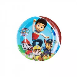 Party-Pappteller 22 cm, 10 Stück Paw Patrol