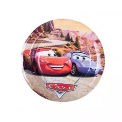 Papier-Pappteller 22 cm, 10 Stück Autos