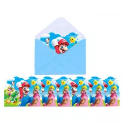 Einladung zum Geburtstag 10 Stück Mario