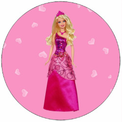 Essbares Papier Barbie-Puppe 19,5 cm
