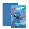 Einladung zur Party Stitch 6 Stück