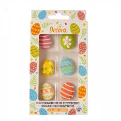 Zuckerdekoration Ostern, 6 Stück