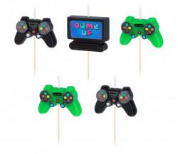 Set von 5 Geburtstagskerzen, Spiel-...