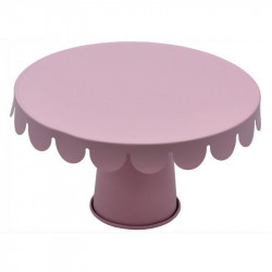 Tortenständer aus Metall rosa 20,5 x 12,7 cm