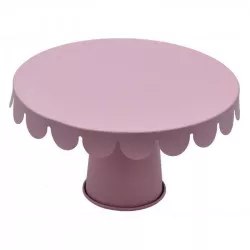 Tortenständer aus Metall rosa 20,5 x 12,7 cm