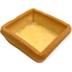 Viertelförmchen für Tarteletts quadratisch, buttrig, hell 4,5 cm (20 St.)