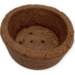 Mürbe Tartletenschalen aus Butter glänzend kakaobesprüht 4,4 cm (24 Stk)