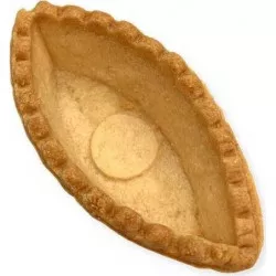 Törtchenförmchen Boot-Madeleinzart helle 6,7 cm (24 Stk)