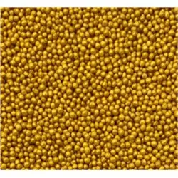 Zuckerperlen metallisch goldfarben 2 mm 1 kg