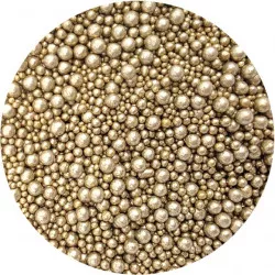 Zuckerperlen Mix Gold 80 g