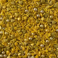 Zuckerverzierung goldenes Schatz 80 g