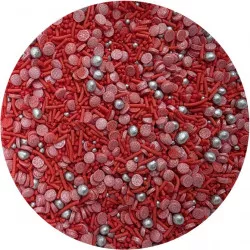 Zdobení z cukru Červený koktejl 80g