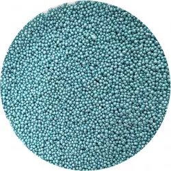 Zuckerperlen metallisch türkis 2 mm 80 g