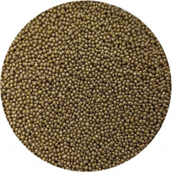 Zuckerperlen metallisch dunkelgold 2mm 80g