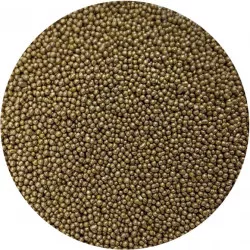 Zuckerperlen metallisch dunkelgold 2mm 80g