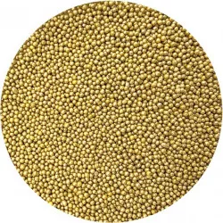 Zuckerperlen metallisch goldfarben III. 2mm 80g