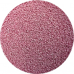 Zuckerperlen metallisch Rosa 2 mm 80 g